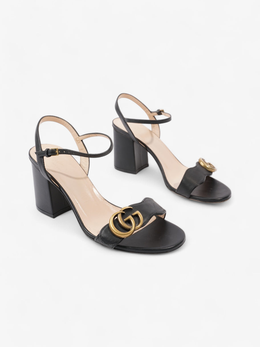Gucci GG Marmont Sandals 70 Black Leather EU 37 UK 4 Image 2