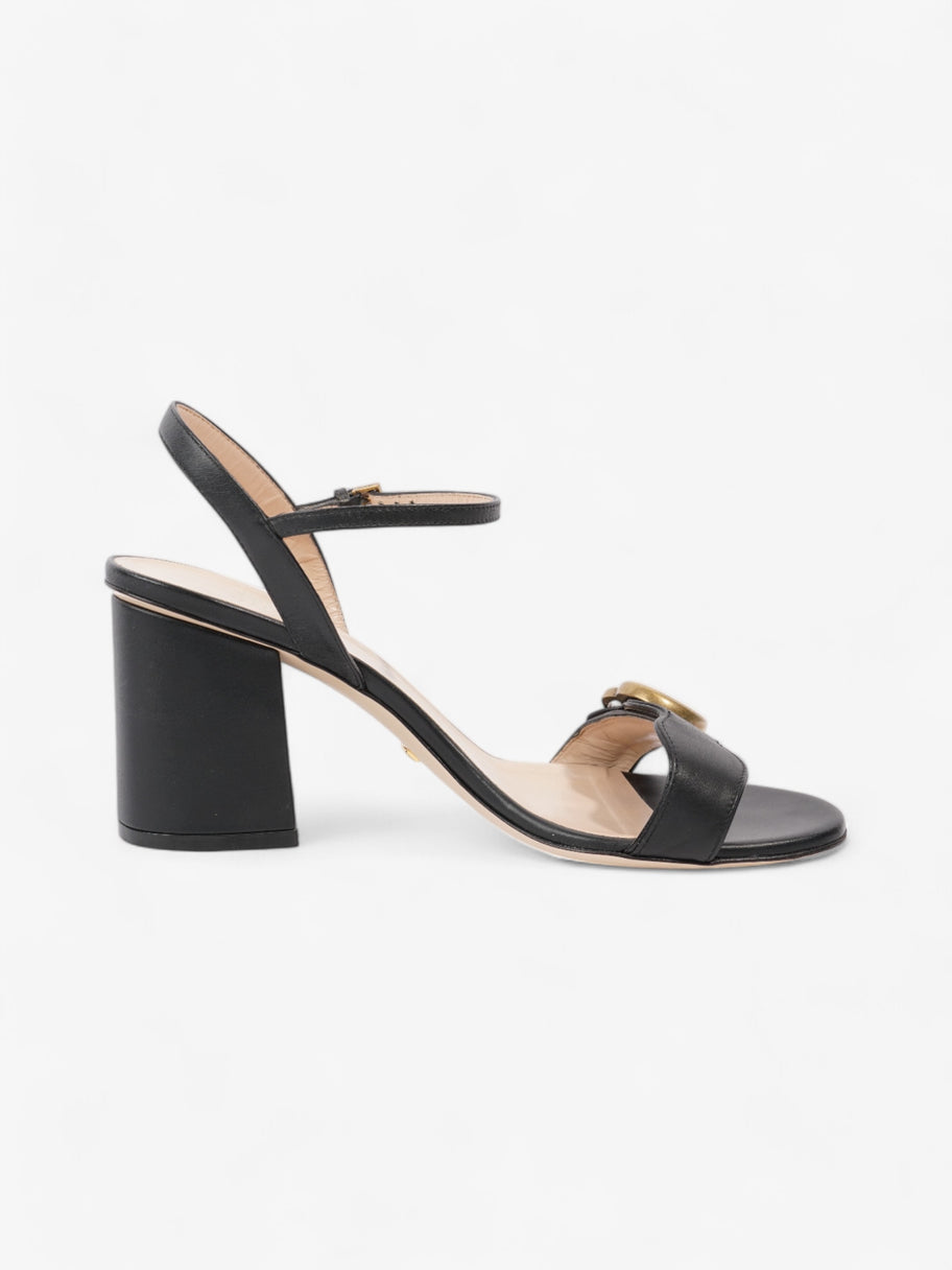Gucci GG Marmont Sandals 70 Black Leather EU 37 UK 4 Image 4