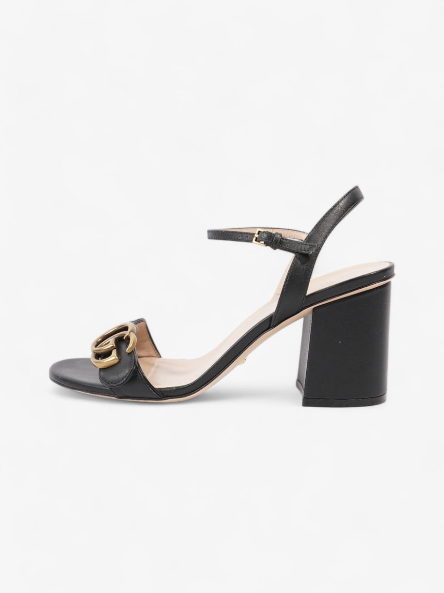 Gucci GG Marmont Sandals 70 Black Leather EU 37 UK 4 Image 5