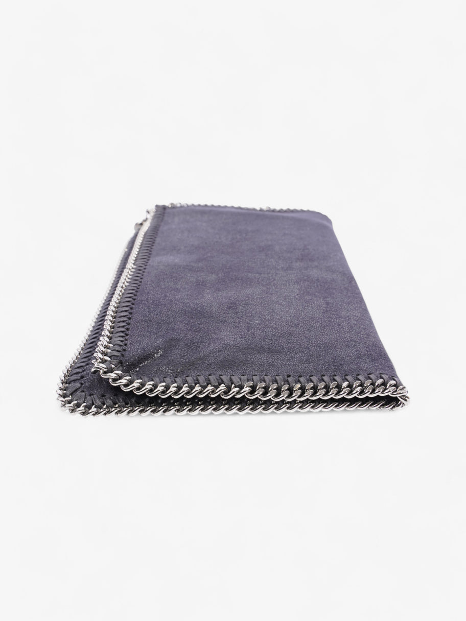 Stella McCartney Falabella Clutch Lapis Navy Faux Suede Image 3