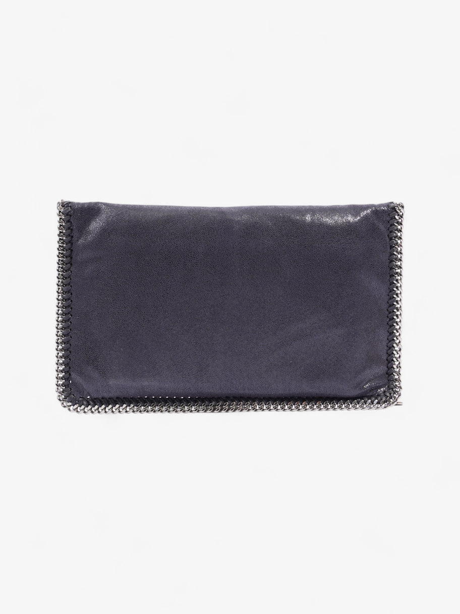 Stella McCartney Falabella Clutch Lapis Navy Faux Suede Image 4