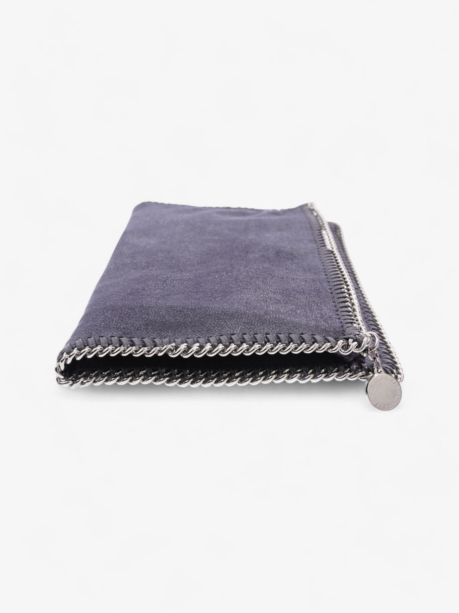 Stella McCartney Falabella Clutch Lapis Navy Faux Suede Image 5
