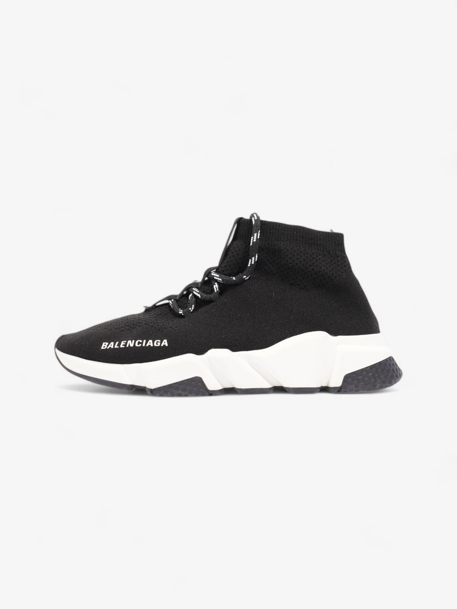 Balenciaga Speed Lace-Up Black / White Cotton EU 38 UK 5 Image 5