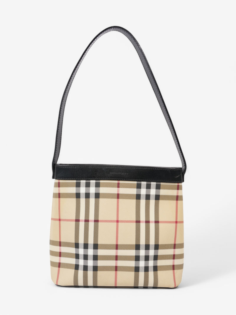  Burberry Check Tote House Check / Black Canvas