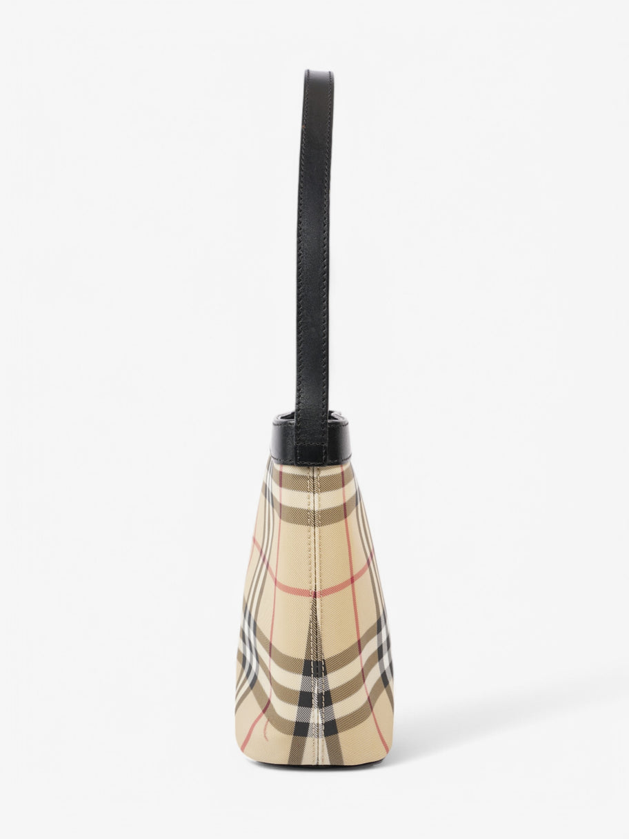 Burberry Check Tote House Check / Black Canvas Image 2