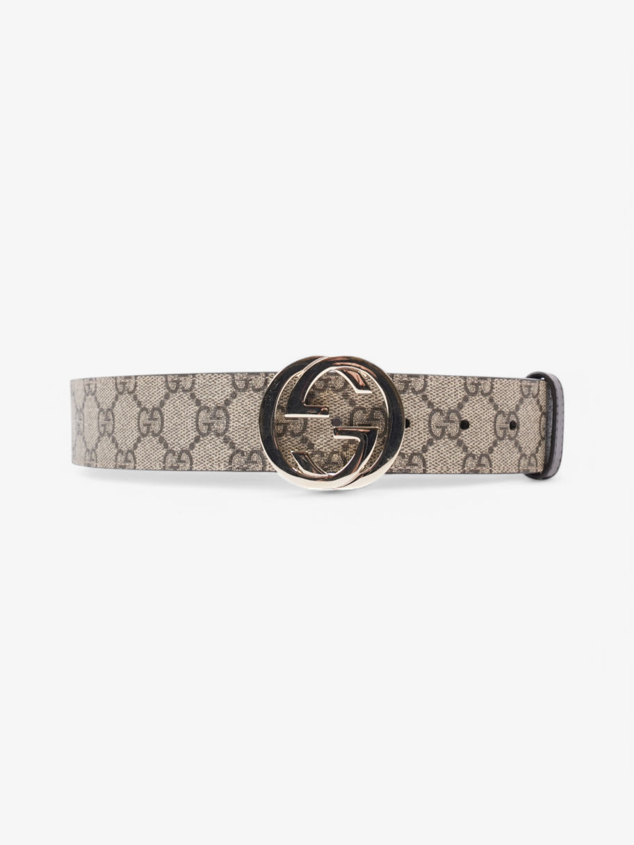 Gucci Interlocking G Belt Supreme / Brown Coated Canvas 75