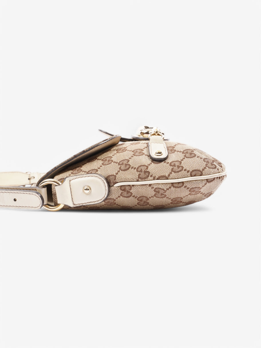 Gucci GG Horsebit Beige  / Brown Canvas Image 5
