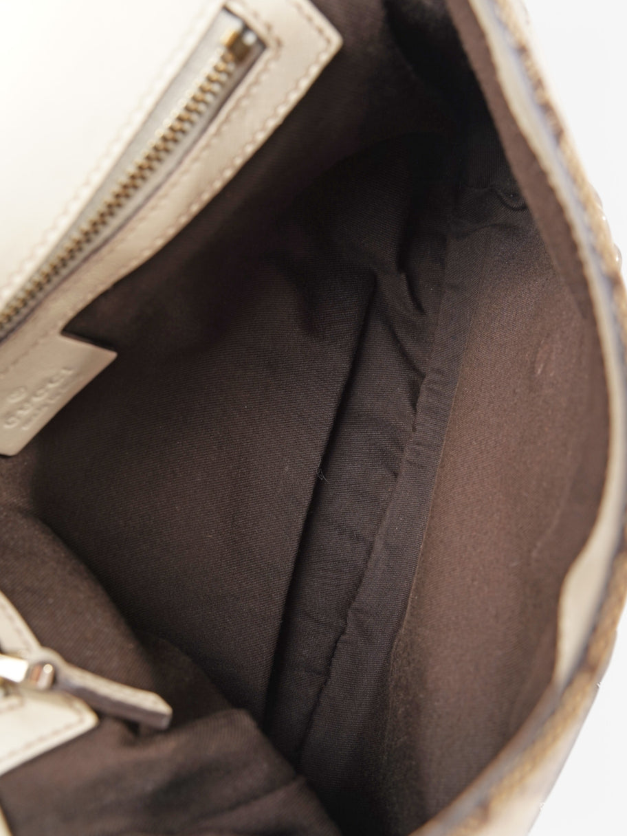 Gucci GG Horsebit Beige  / Brown Canvas Image 8