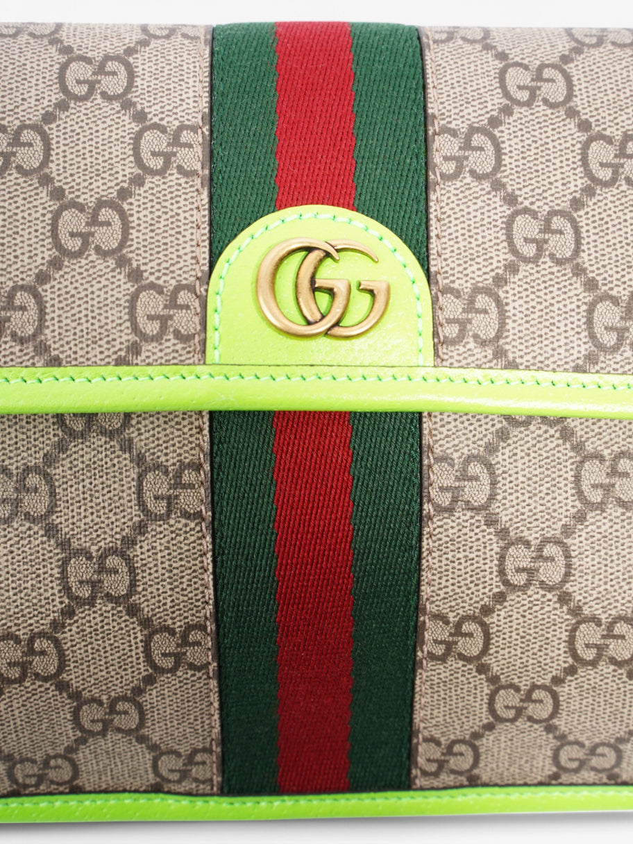 Gucci Ophidia Belt bag Beige  / Green / Red Coated Canvas Image 8