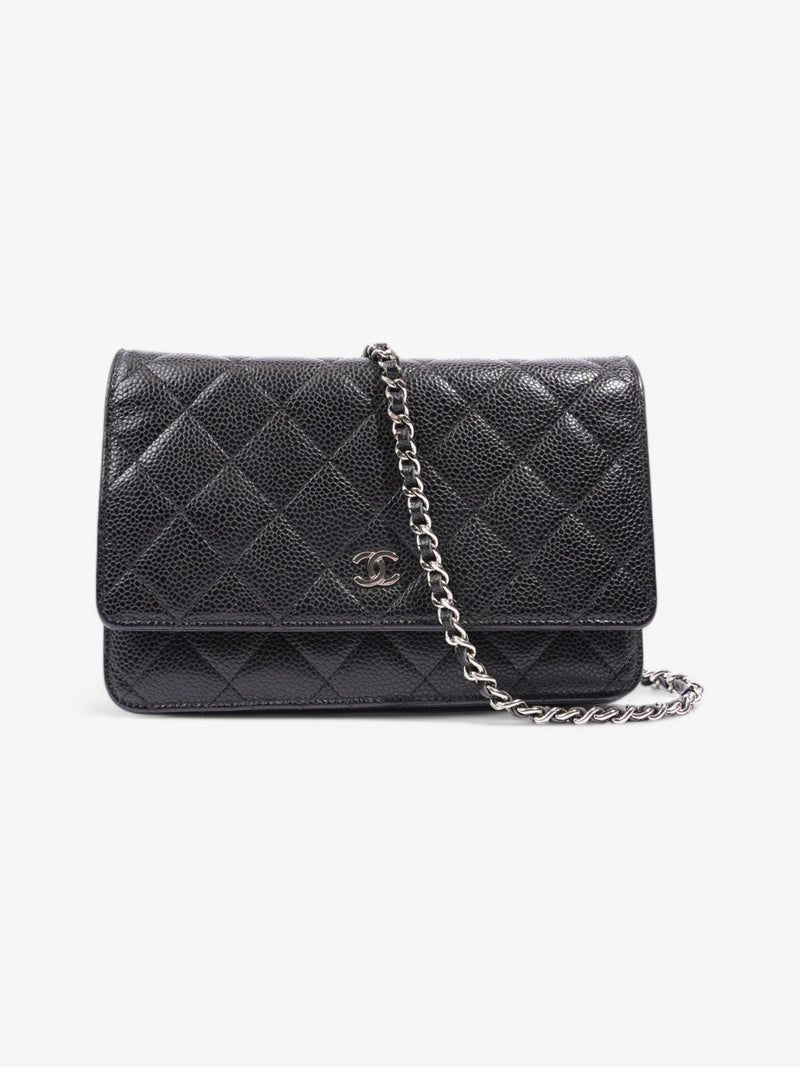  Chanel Wallet on Chain Black Caviar Leather