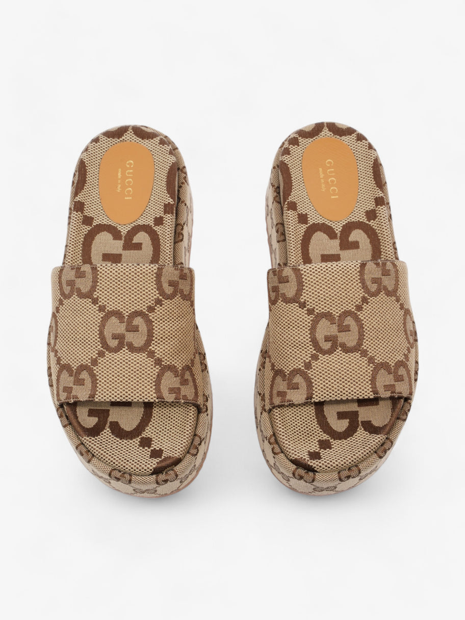 Gucci Angelina GG Platform Slides GG Supreme Canvas EU 38 UK 5 Image 8