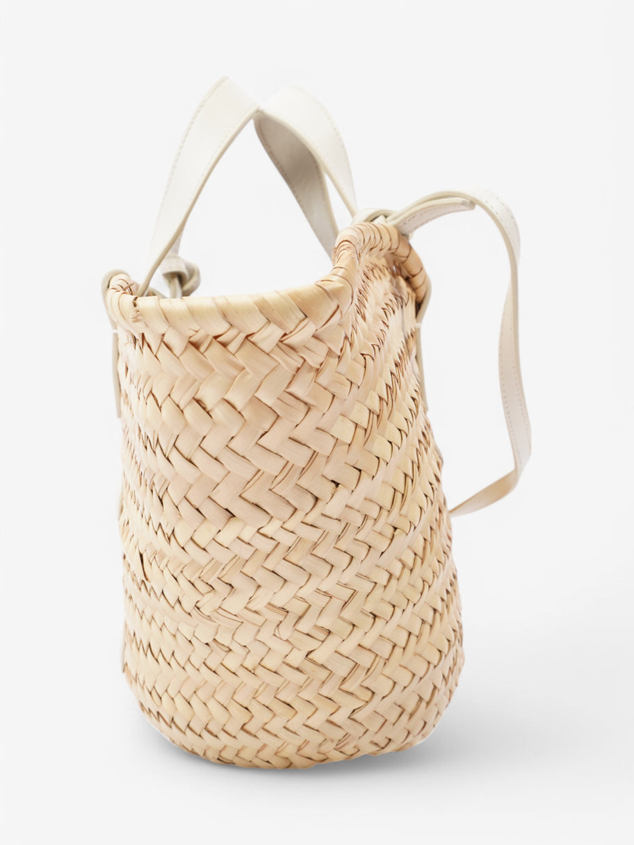 Celine Panier Beige  / White Palm Leaves Image 3