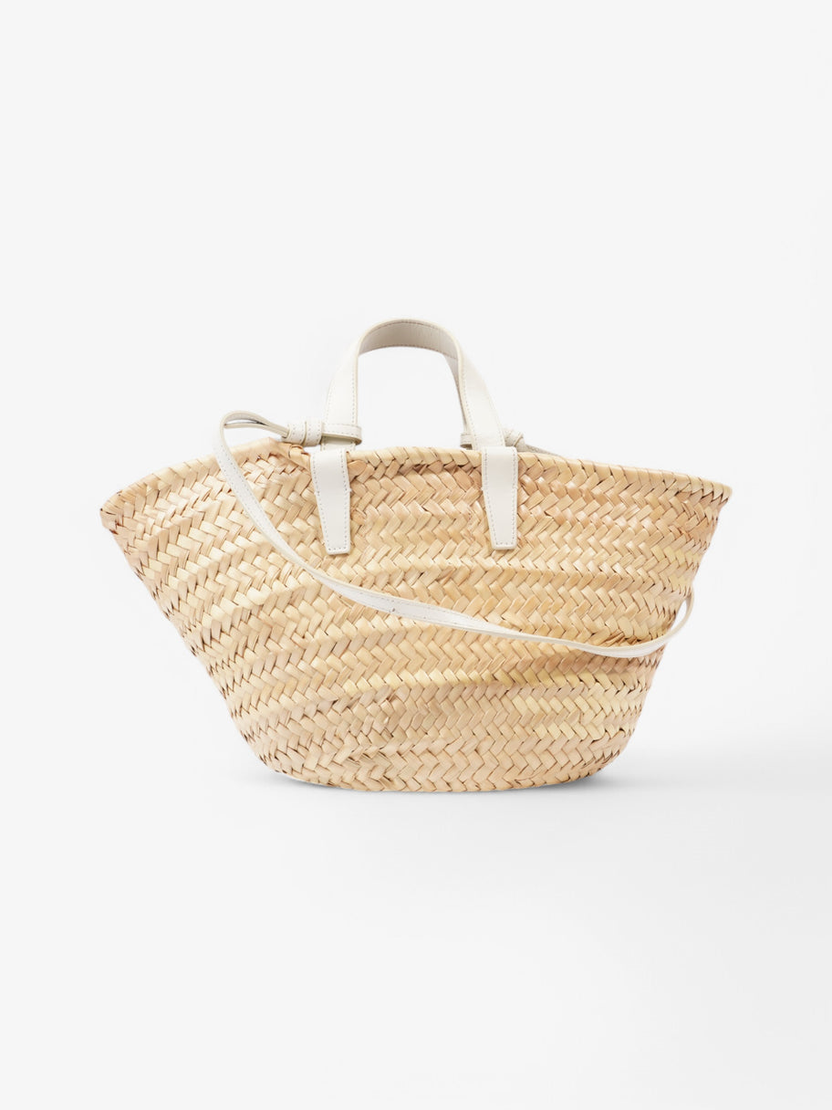 Celine Panier Beige  / White Palm Leaves Image 4