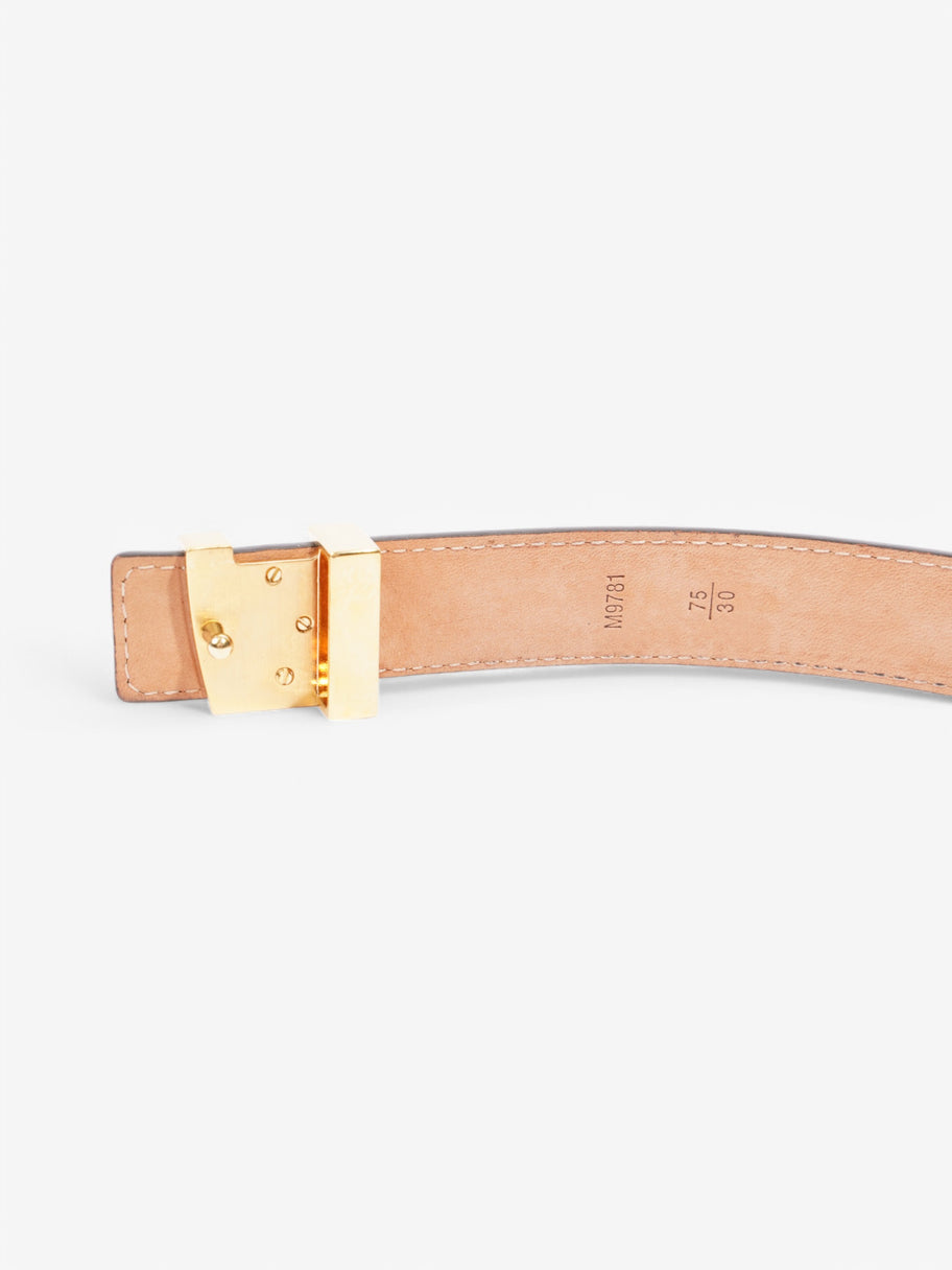 Louis Vuitton LV Initials Belt Monogram / Gold Leather 75cm / 30
