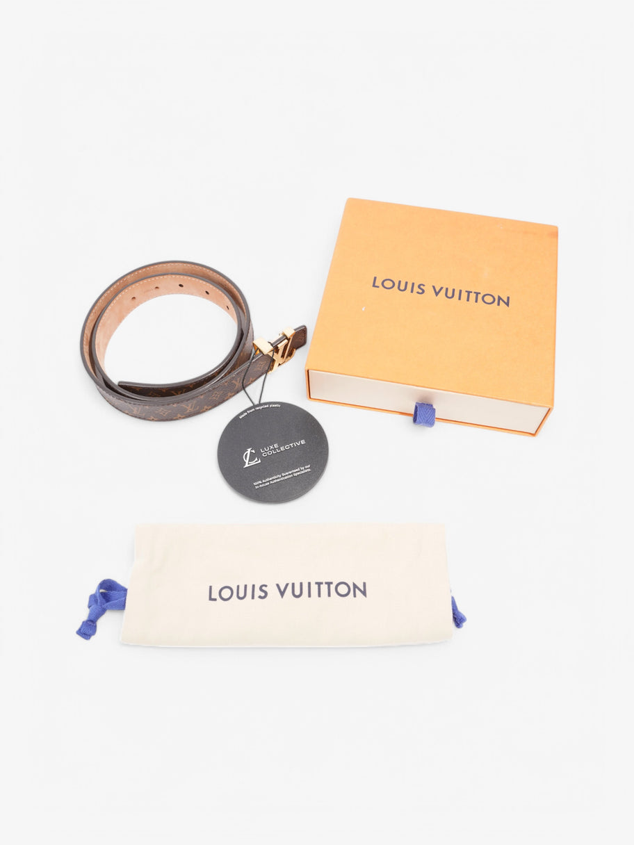 Louis Vuitton LV Initials Belt Monogram / Gold Leather 75cm / 30