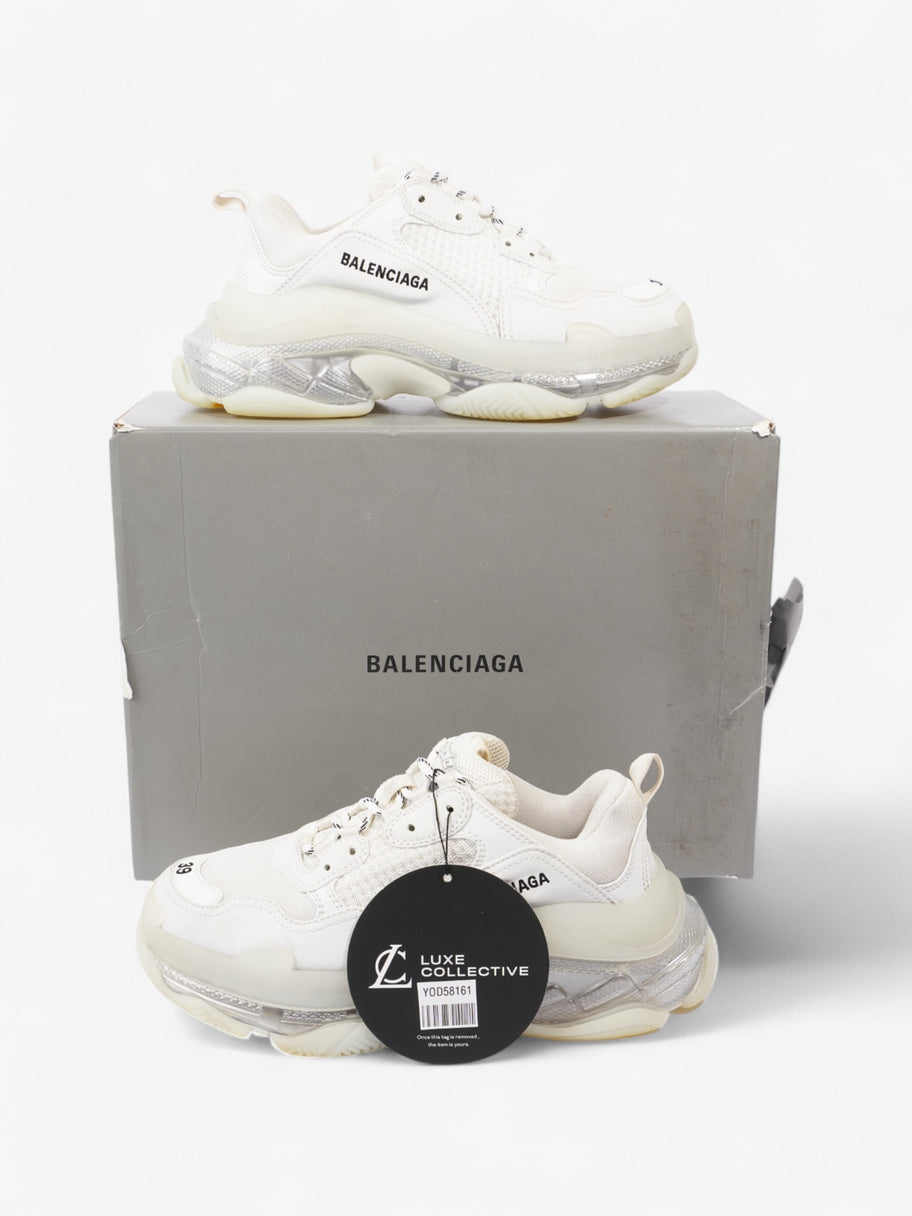 Balenciaga Triple S Clear Sole White Mesh EU 39 UK 6 Image 10