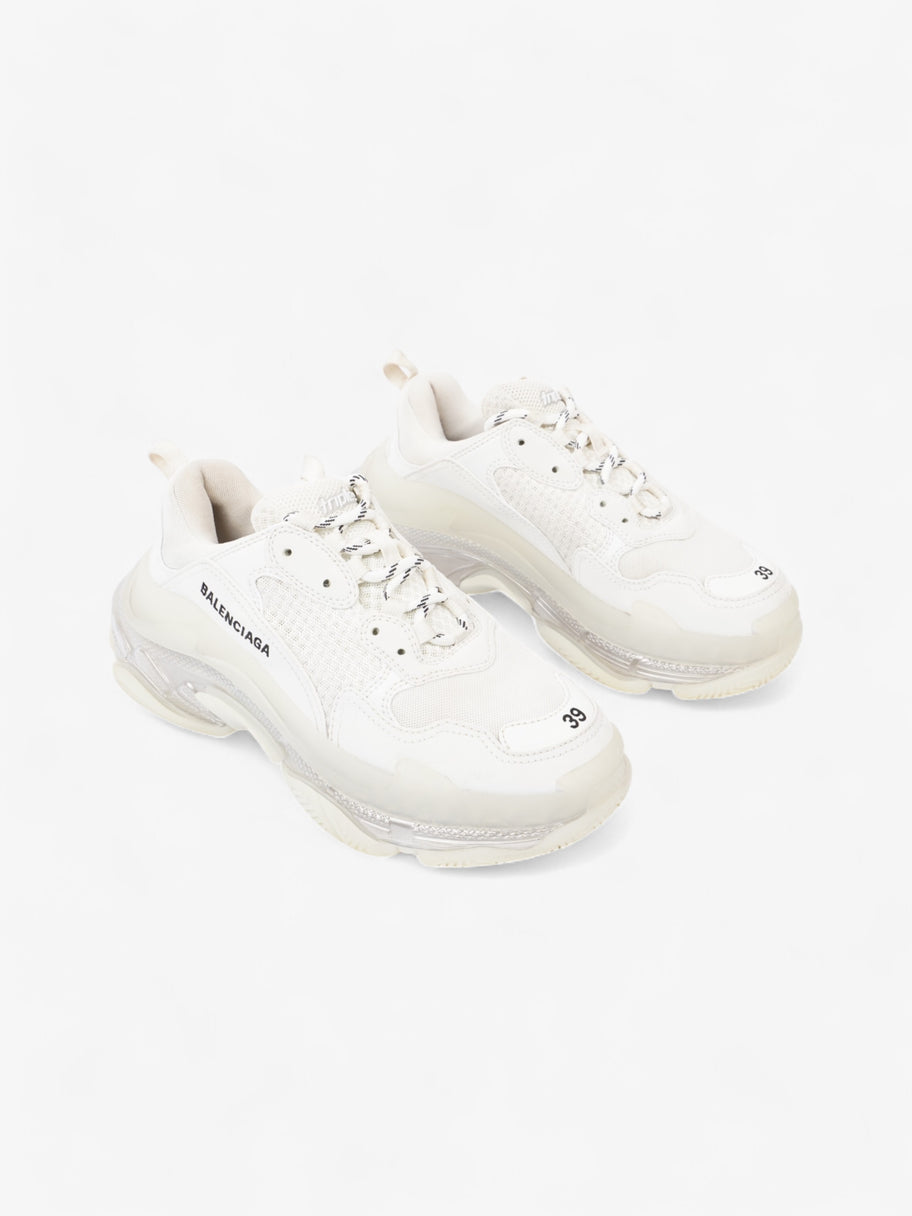 Balenciaga Triple S Clear Sole White Mesh EU 39 UK 6 Image 2