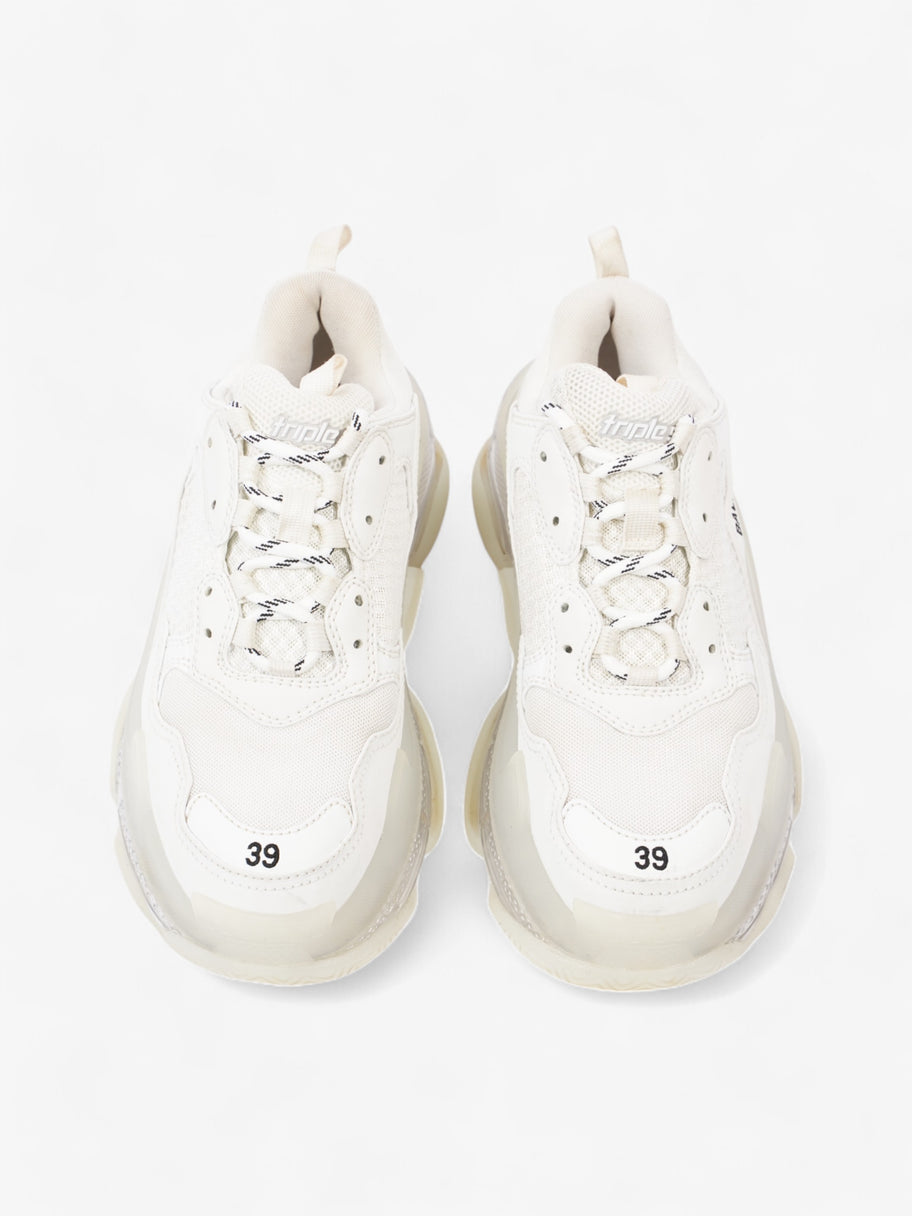 Balenciaga Triple S Clear Sole White Mesh EU 39 UK 6 Image 8