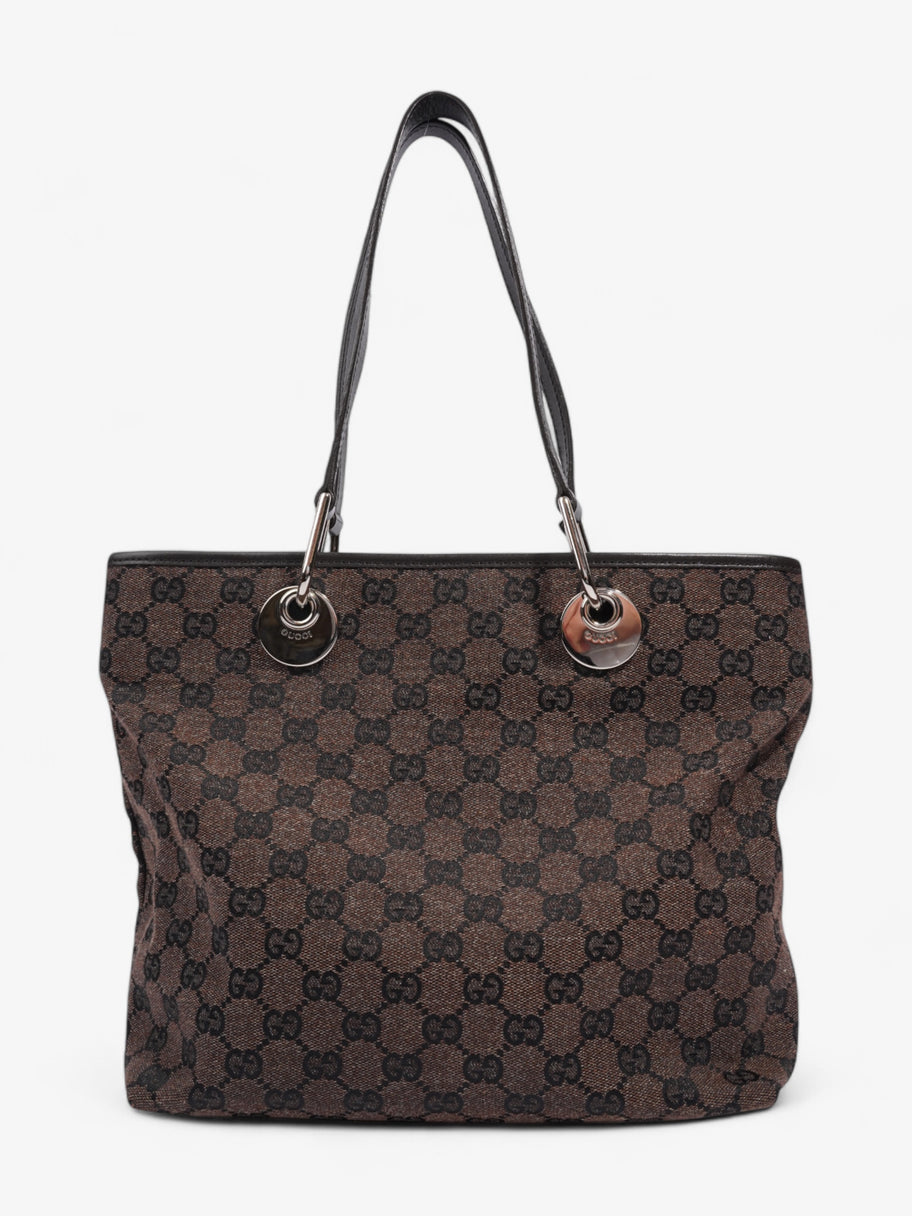 Gucci GG Tote Bag GG Supreme / Dark Brown Canvas Image 4