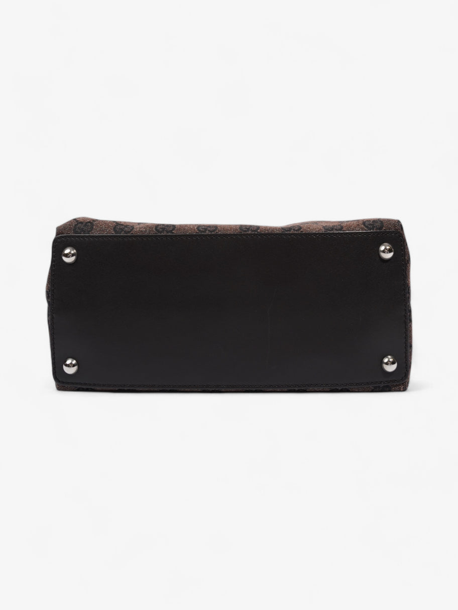 Gucci GG Tote Bag GG Supreme / Dark Brown Canvas Image 6
