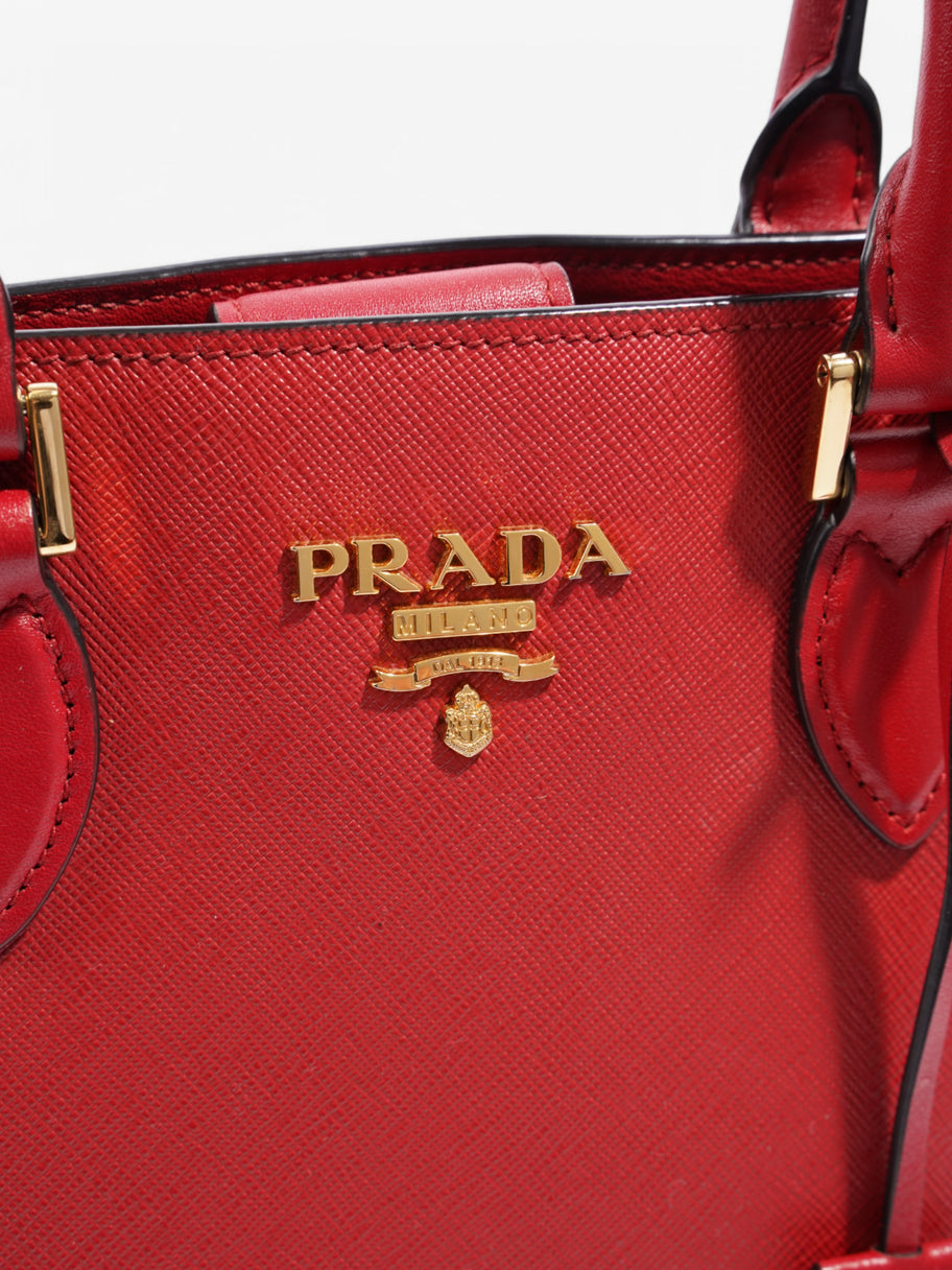 Prada Tote Red Saffiano Leather Image 7