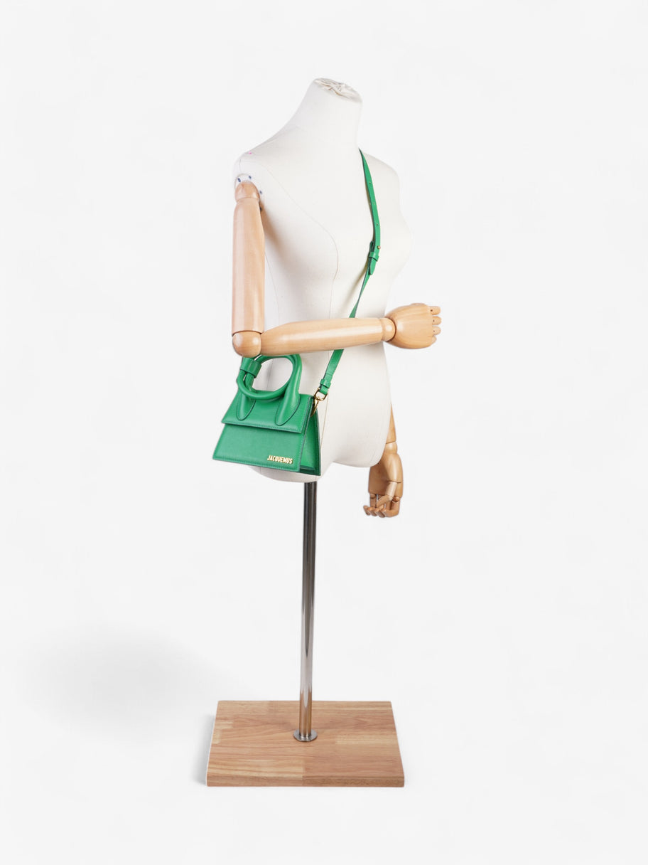 Jacquemus Le Chiquito Noeud Green Leather Image 2