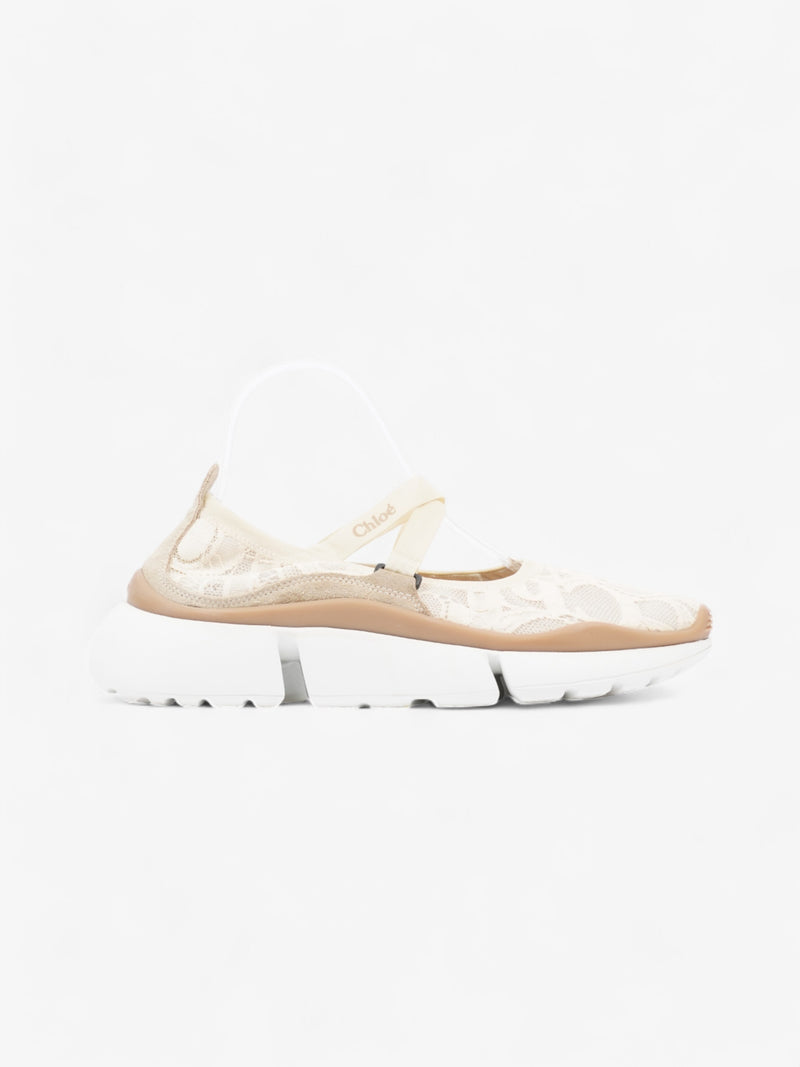  Chloe Connie Ballet Sneakers Cream / Beige  Lace EU 39 UK 6
