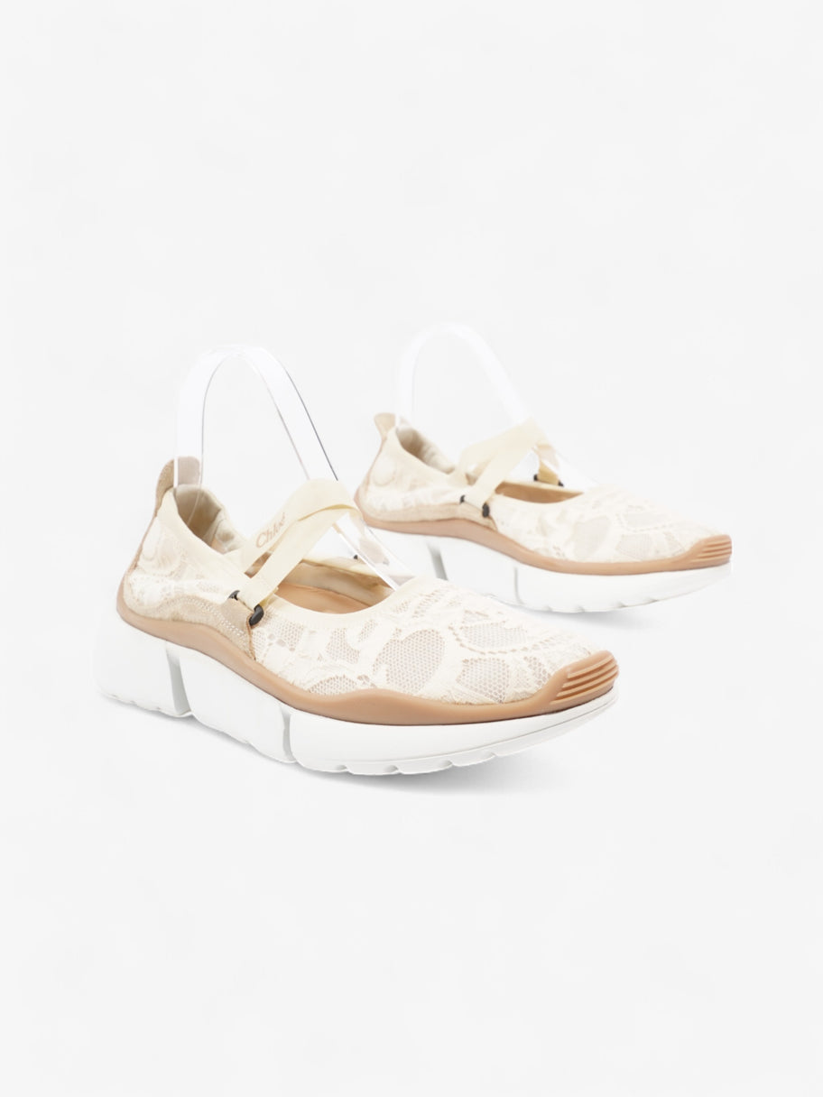 Chloe Connie Ballet Sneakers Cream / Beige  Lace EU 39 UK 6 Image 2