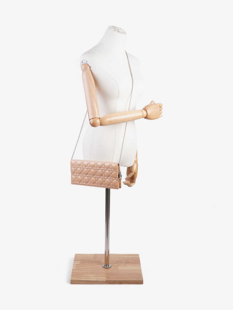 Christian Dior Lady Dior Clutch Pink Nude Patent Leather Image 2