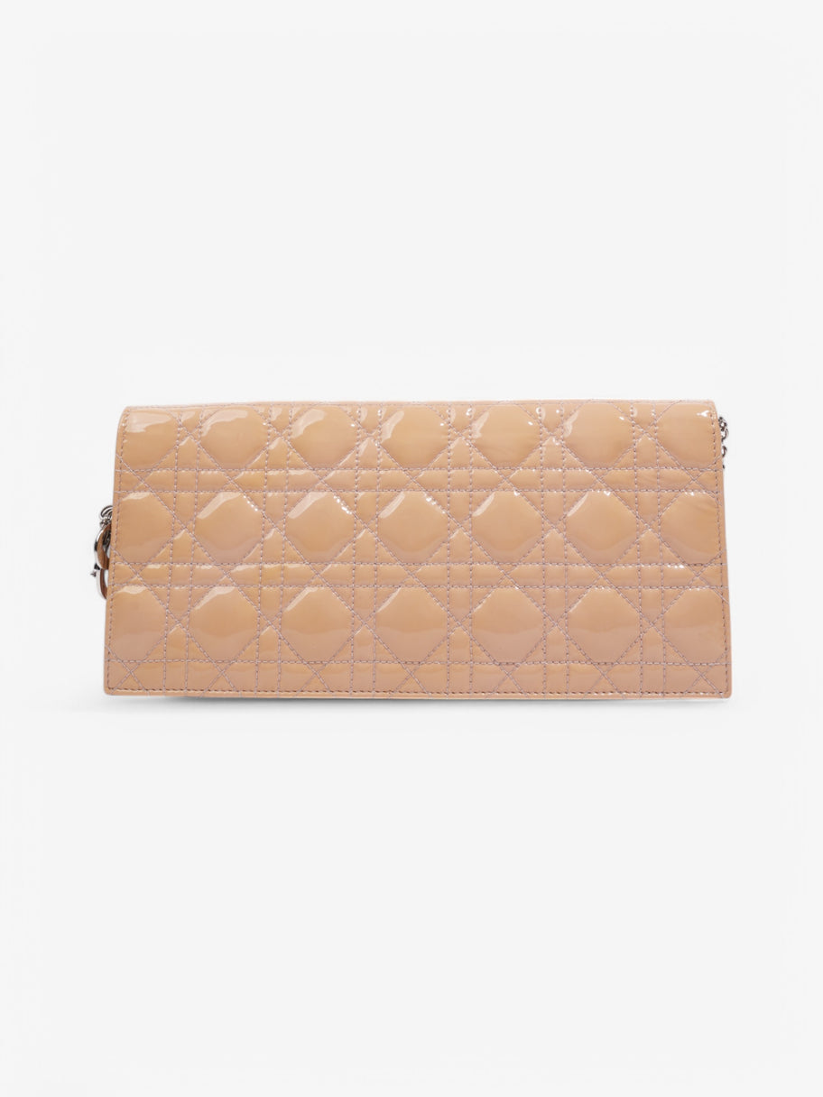 Christian Dior Lady Dior Clutch Pink Nude Patent Leather Image 4