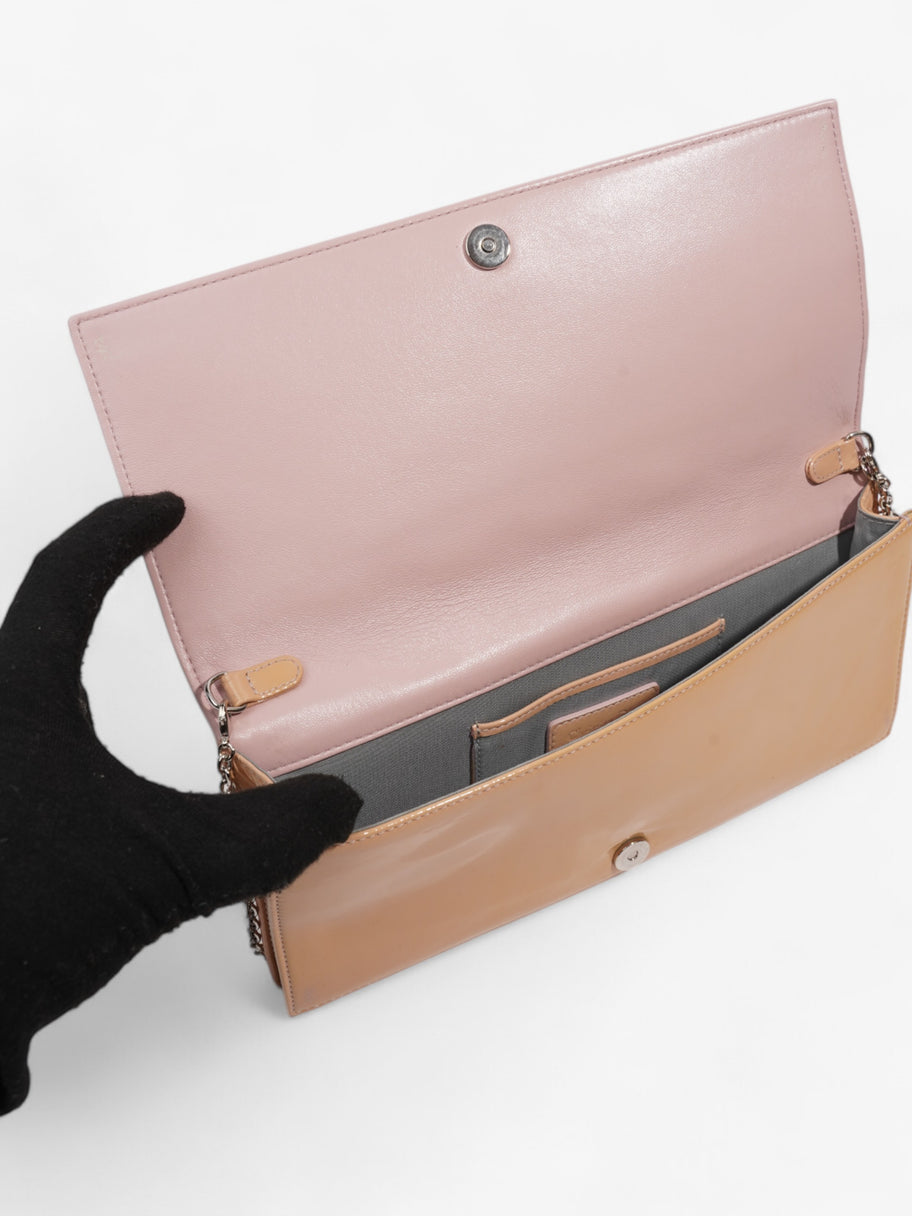Christian Dior Lady Dior Clutch Pink Nude Patent Leather Image 7