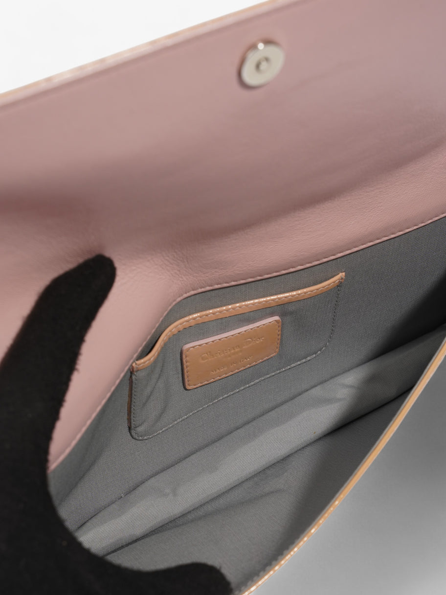 Christian Dior Lady Dior Clutch Pink Nude Patent Leather Image 8