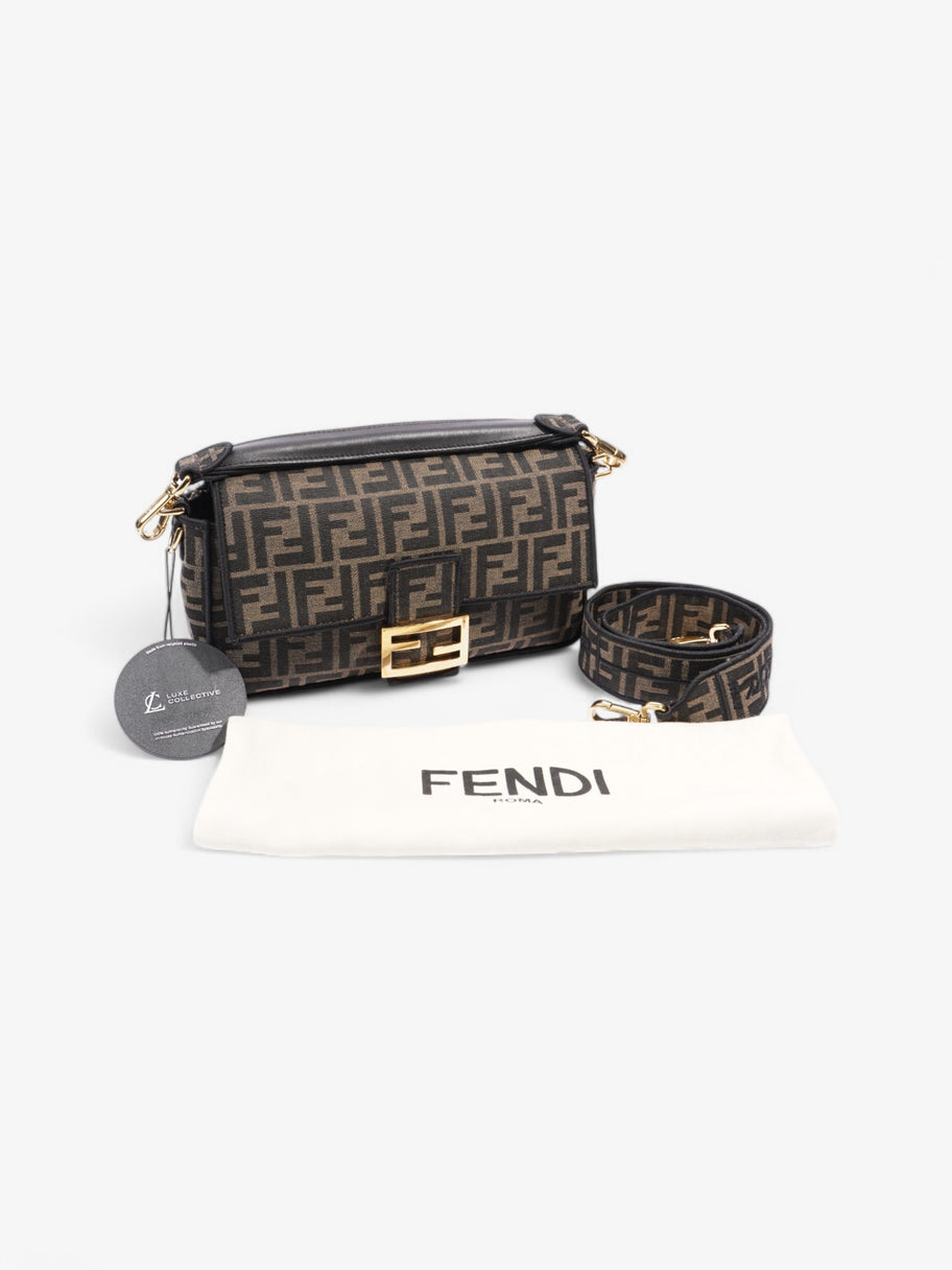 Fendi Baguette Brown Canvas Medium Image 10