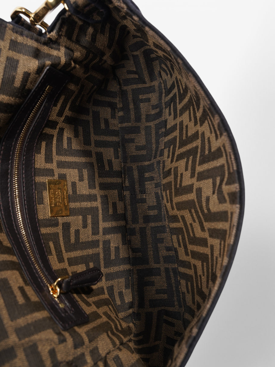 Fendi Baguette Brown Canvas Medium Image 8