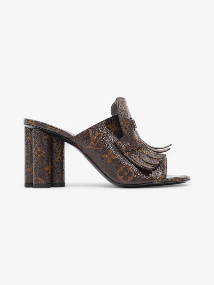 Louis Vuitton Indiana Mules 80 Monogram Coated Canvas EU 38.5 UK 5.5 Image 1