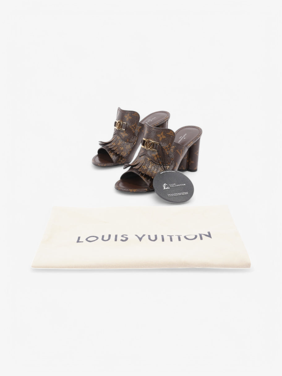 Louis Vuitton Indiana Mules 80 Monogram Coated Canvas EU 38.5 UK 5.5 Image 10