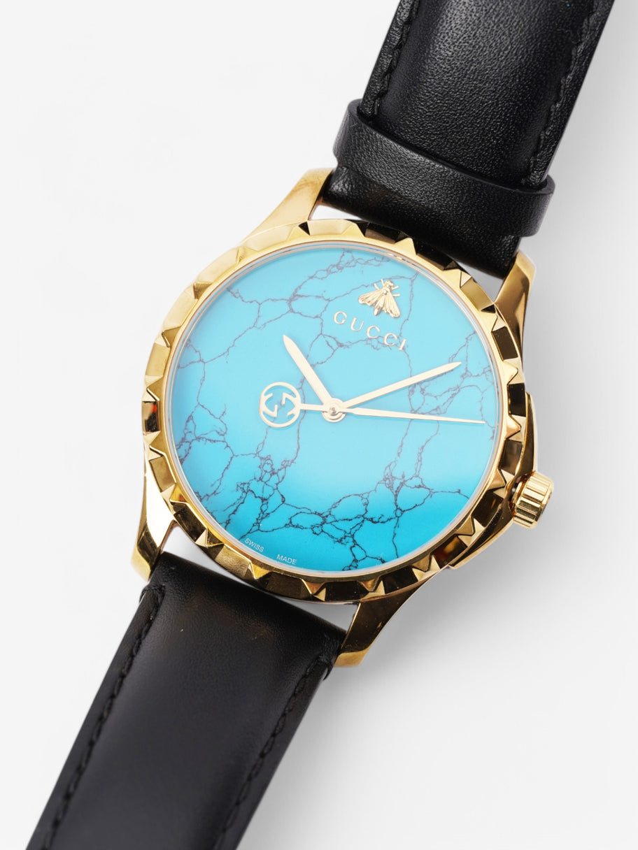 Gucci G-Timeless Watch Turquoise Stainless Steel 38mm Image 3