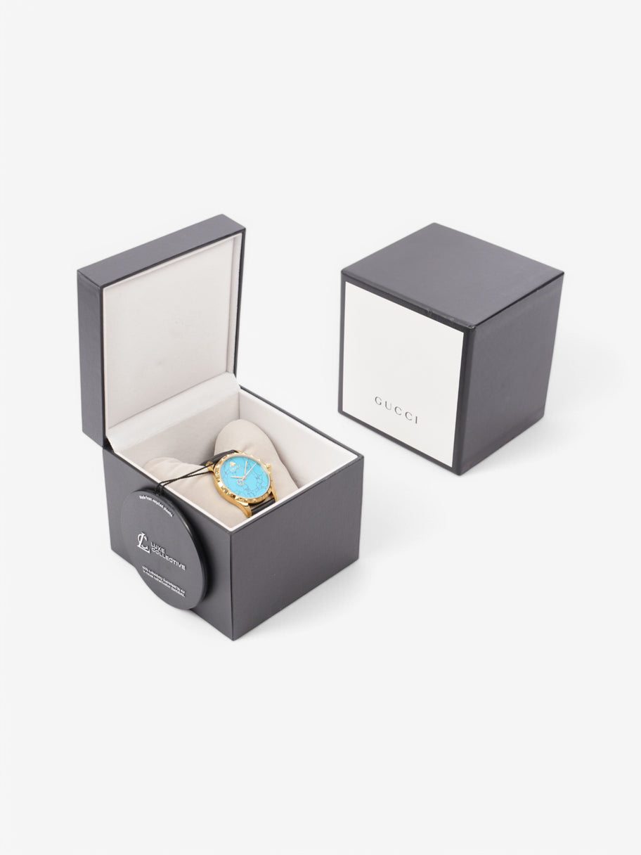 Gucci G-Timeless Watch Turquoise Stainless Steel 38mm Image 6