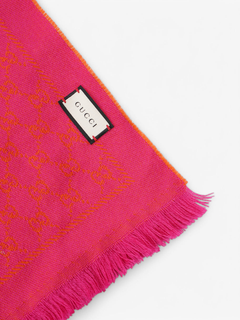 Gucci GG Scarf Pink / Orange Fabric Image 2