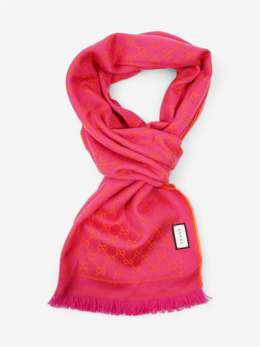Gucci GG Scarf Pink / Orange Fabric Image 4