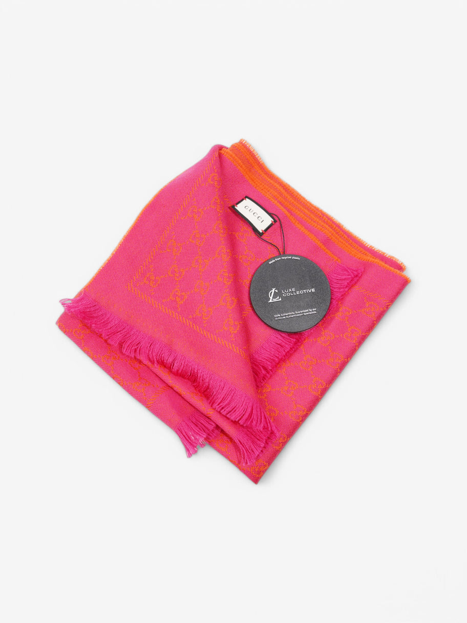 Gucci GG Scarf Pink / Orange Fabric Image 5