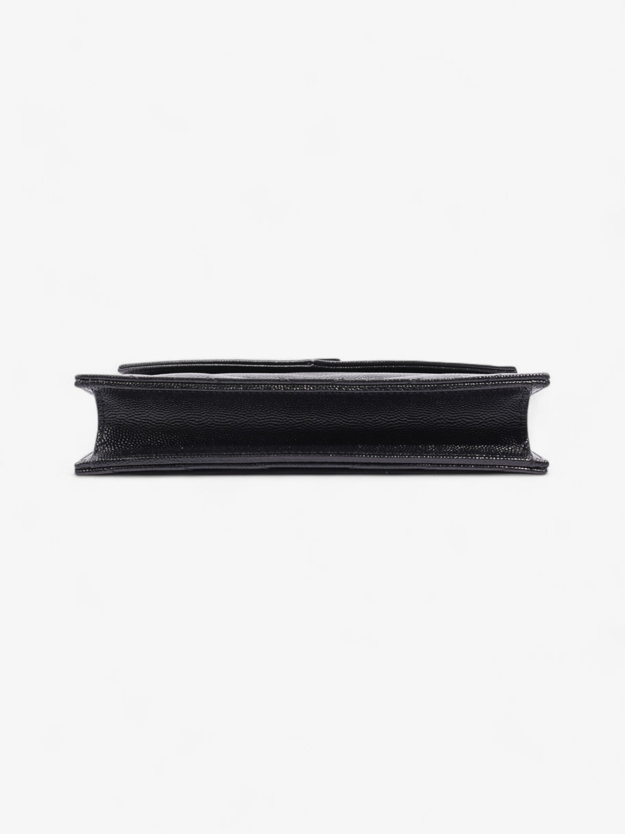 Saint Laurent Cassandre Envelope Chain Wallet Black Matelasse Leather Image 7