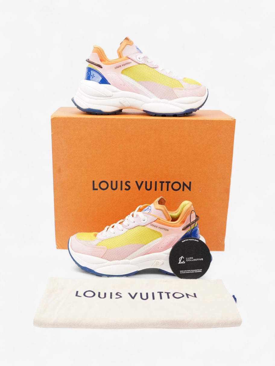 Louis Vuitton Run 55 Yellow / Pink / Orange Mesh EU 37 UK 4 Image 10