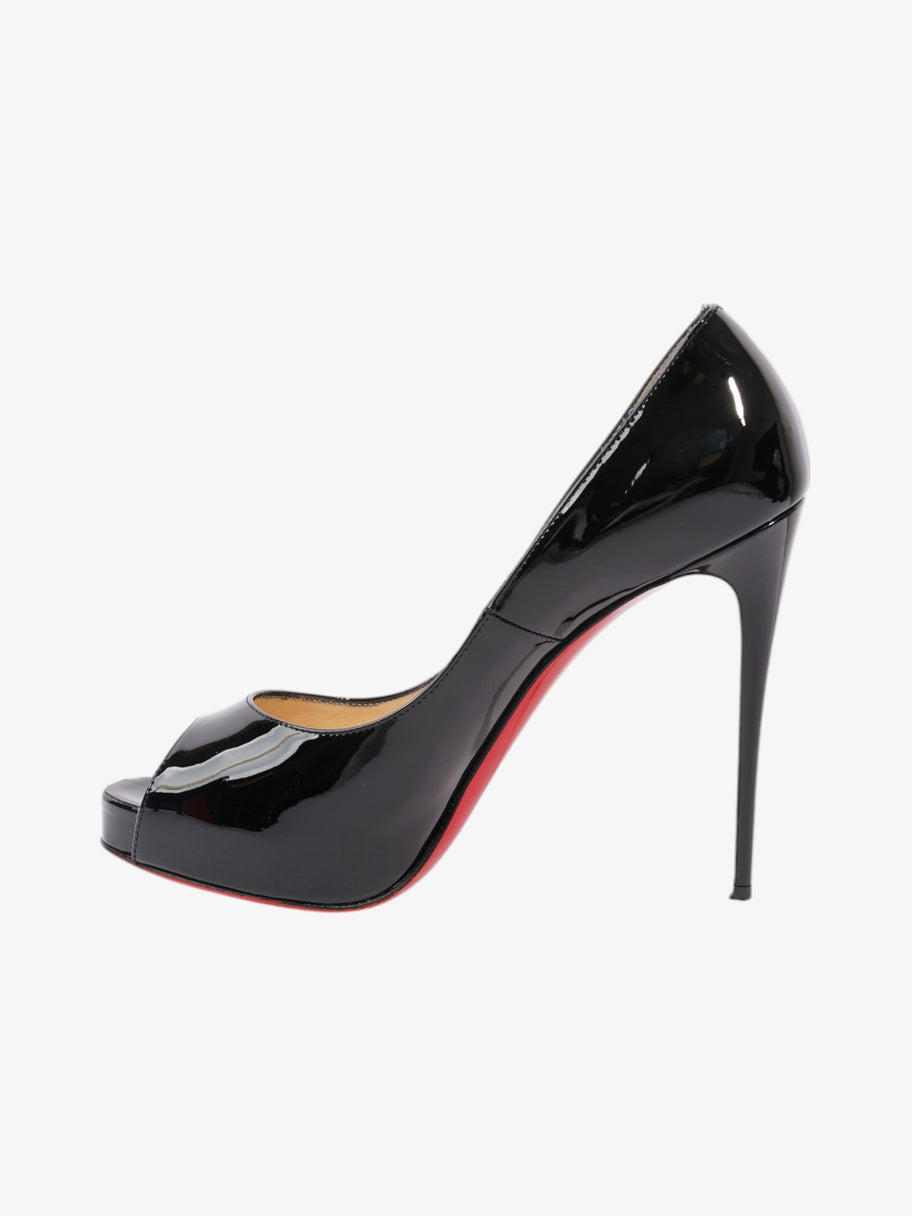 Christian Louboutin New Very Prive 120mm Black Patent Leather EU 39 UK 6 Image 3