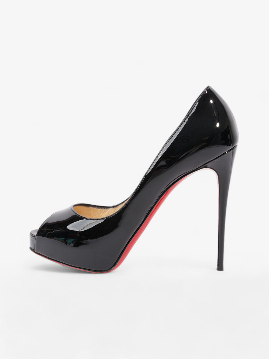 Christian Louboutin New Very Prive 120mm Black Patent Leather EU 39 UK 6 Image 5