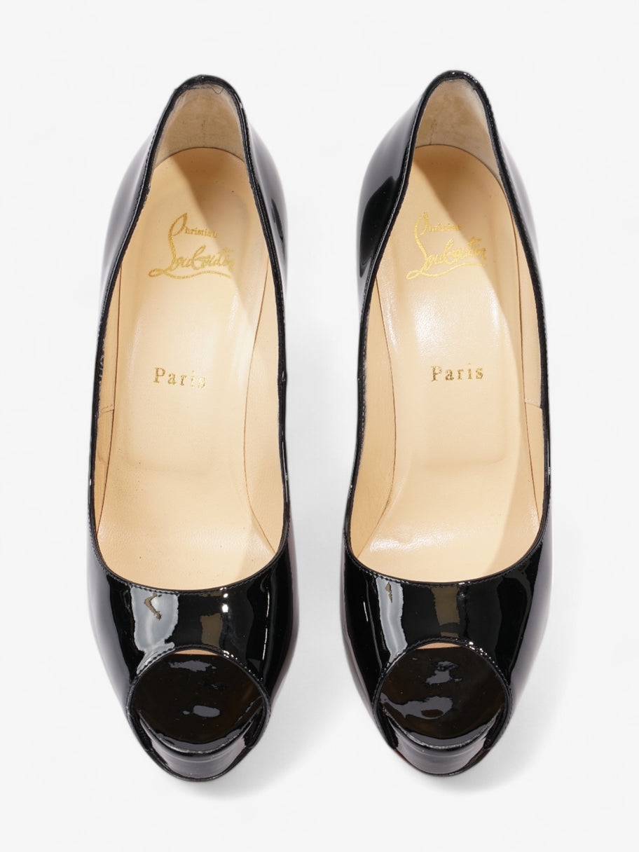 Christian Louboutin New Very Prive 120mm Black Patent Leather EU 39 UK 6 Image 8