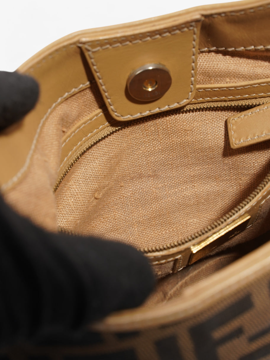 Fendi Zucca Hobo Tobacco / Brown / Beige Canvas Small Image 8
