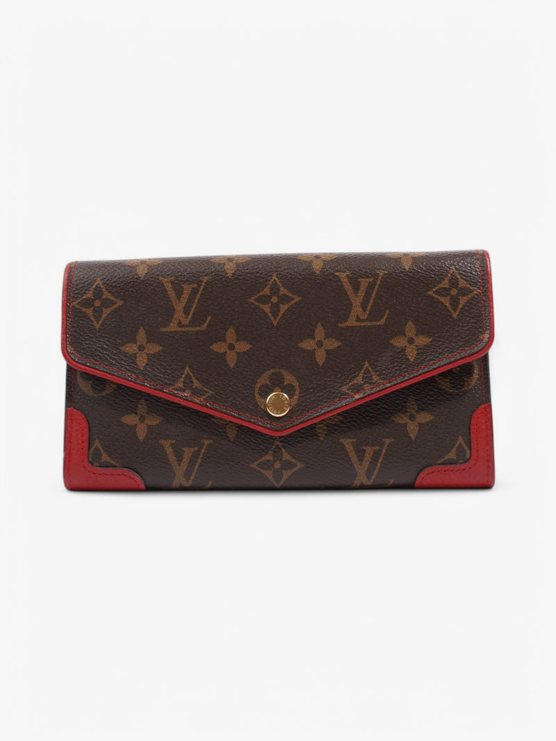  Louis Vuitton Sarah Wallet Monogram / Red Coated Canvas