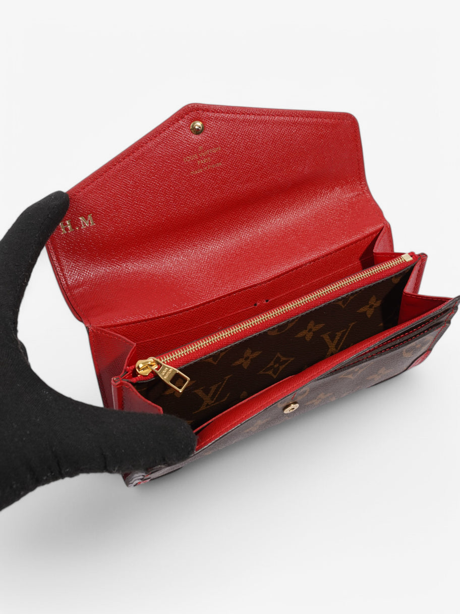 Louis Vuitton Sarah Wallet Monogram / Red Coated Canvas Image 6