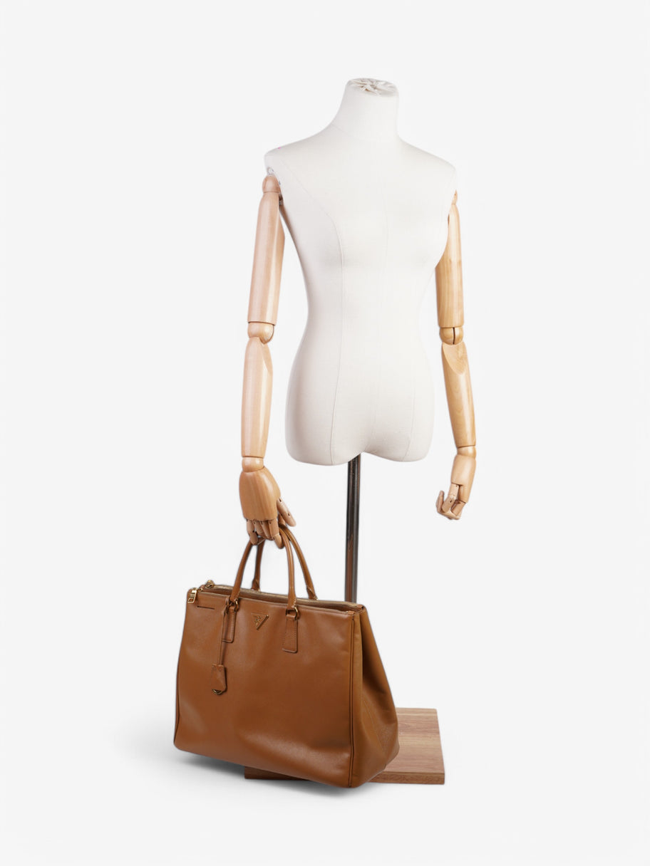 Prada Galleria Brown Saffiano Leather Image 2